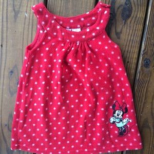 Vintage Disney Minnie Mouse Fleece Dress-24 month